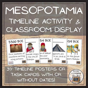 Ancient Mesopotamia Timeline Activity & Classroom Display - Etsy Canada