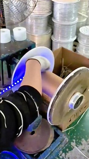 LED Strip Rewinding Process Using an Automatic Spool Winding Machine #shorts