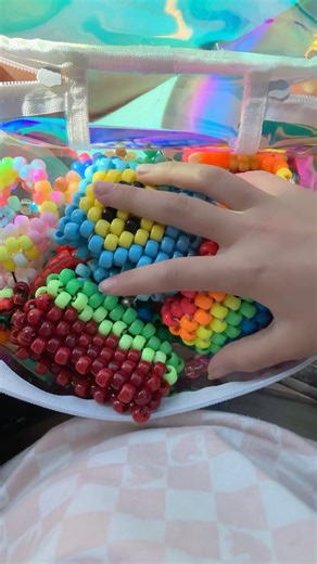 Kandi! Don’t mind me in da car lol #therianthropy #kandi #therian #notafurry #beads #antizoo #quads