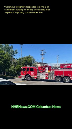 Columbus firefighters responded to a fire at an apartment building on the city’s south side after re