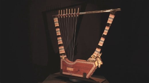 The Gold Lyre Of Ur from 2500 BC