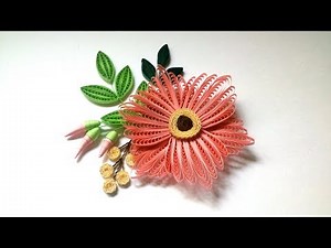 Openwork Quilling Flower with the Comb. Quick Tutorial.