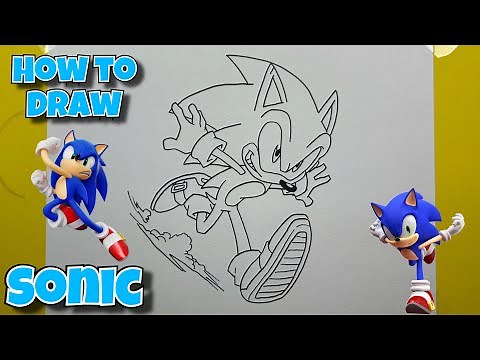 How To Draw Sonic Running | Sonic | Step By Step #drawing #sonic