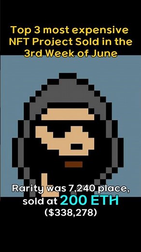 Top 3 most expensive NFT Project sold in the 3rd week of May #BAYC, #CRYPTOPUNKS, #AZUKI
