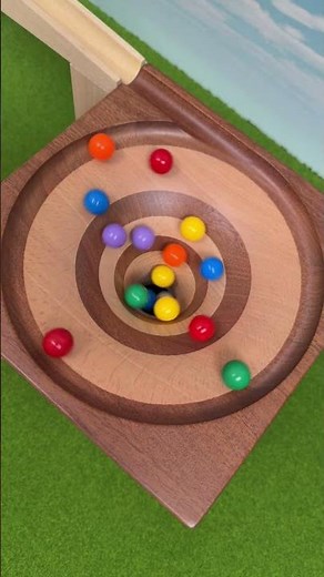 Marbles falling in a vortex Marble Run ASMR #295 Slow Motion Colorful marbles #marblerun #マーブルラン