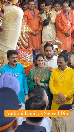 Ambani Family’s Sacred Dip: Mukesh Ambani, Kokilaben, Shloka, Radhika & More Unite #shorts