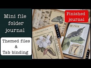 Cutest mini file folder journal