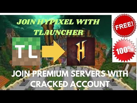 How to Join Hypixel With TLAUNCHER Or Cracked Account Play Premium Servers cracked Minecraft - 2025