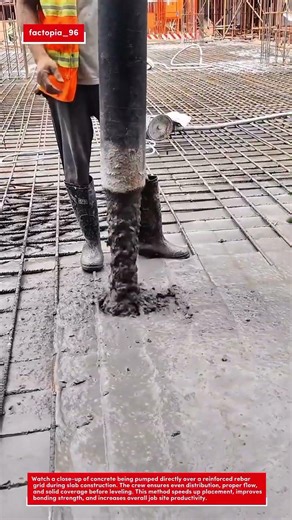 Precision Concrete Pumping & Slab Pouring Over Rebar | Real On-Site Construction Process