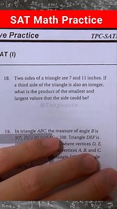 1K views | Triangle Theorems.. Your SAT/ACT Math Tutor ‼️ Looking for Math problems and questions? Here's a bunch of free resources for you to test your math skills.. #kenyousee #SATmathpractice #GSCEmathpractice #ACTmathpractice #math #algebra #geometry #trigonometry #calculus #mathtutor #mathhelp #EducationalContent | Ken you see | Facebook