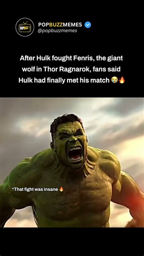 Hulk fought Fenris, the giant wolf