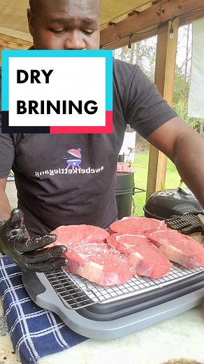 Dry brine your steaks. The difference is mind blowing. If you have the time, that's one of the easiest ways to up your steak game. Reverse sear demonstration happening live this afternoon on my face📖 group. #cookinwidkunchi #bbqpresident
