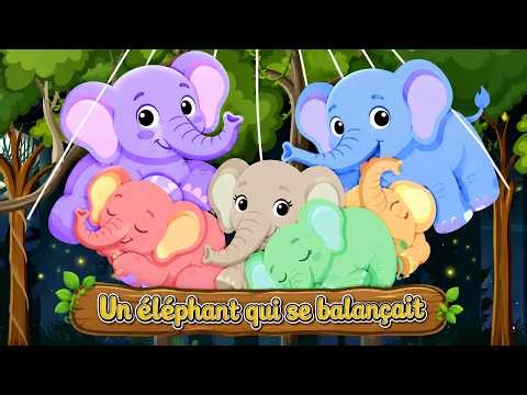 🐘Un éléphant qui se balançait 🕸️ | Comptines Françaises | French Nursery Rhymes 🎶| Karaoké Amusant