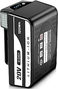6.0Ah Replacement Battery for Hoover ONEPWR Cordless Vacuum Cleaner BH15030 BH25030 BH25040 BH53310 BH15260PC BH25030PC2 BH53420PC and All Hoover Series