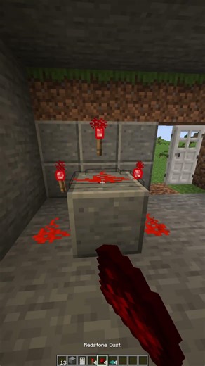 Password Door Tutorial! (Easy Redstone) 🛠️ #minecraft