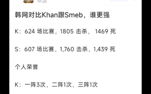 hupu讨论Khan跟SMEB谁更强？