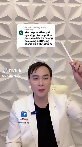 Replying to @chochay..storm #CosmoSkin #Glutathione can truly help you with #Skinwhitening because of its triple action formula #pampaputi #whitening #whiteningcapsules #skin #skincare #skincareroutine #vitafix #vitafixstore