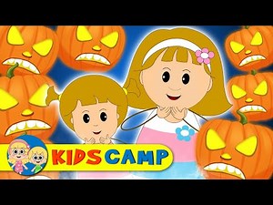 Five Jack O Lanterns Spooky Halloween Song for children by KidsCamp