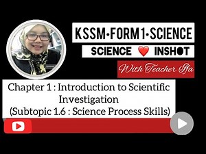 CHAPTER 1 | 1.6. 1 | 12 Science Process Skills