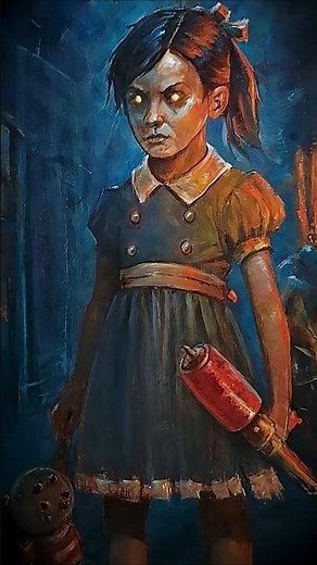 Eerie Bioshock Little Sister Oil Painting Process