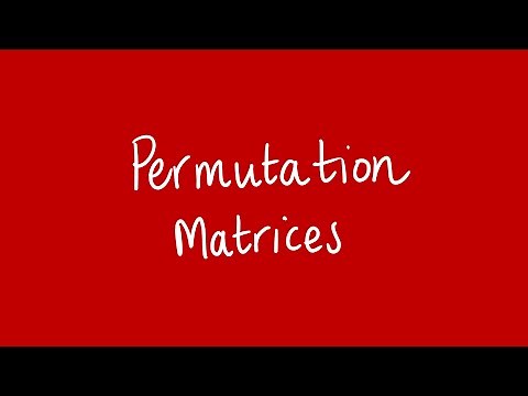Permutation matrices | Unit 3 and 4 VCE Further Maths