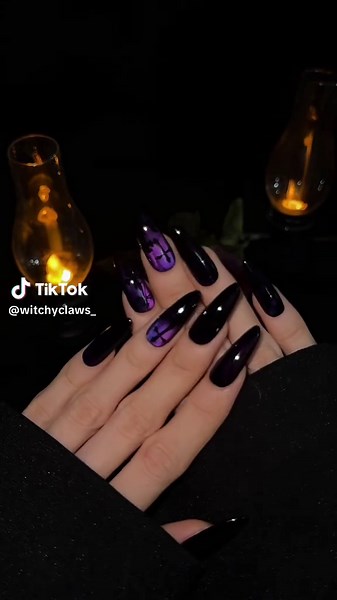 Gothic Magic: Spooky Halloween Nails with Crosses