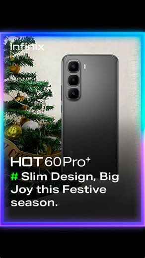 The world’s slimmest smartphone is so slim at 5.95mm and light at 155g, your pocket won’t even complain when it comes to the HOT60Pro 😂#InfinixChristmasPromo #infinix #slim #lightweight | Infinix Mobile