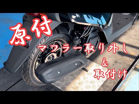 【原付】マフラー取り外し、取付‼️