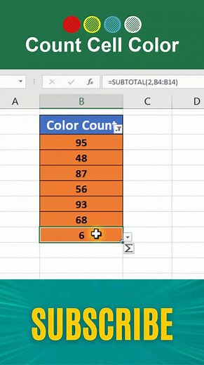 Cell Color Count in MS Excel | How to Count Cell Color in ms excel | count color in excel | tips and tircks | Time saving shortcut in ms excel | tips and tricks in ms excel | #msexceltips #shorts #viral #reels | #interviewquestions #msexcel #MSExcelshortcut | ms Excel hacks | #excel #msexcel | #excelshortcutkeys #deepakyadavsir | Deepak Yadav Sir