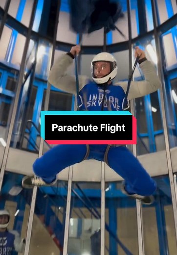 Koen’s Succesvolle Parachute Vlucht in de Windtunnel