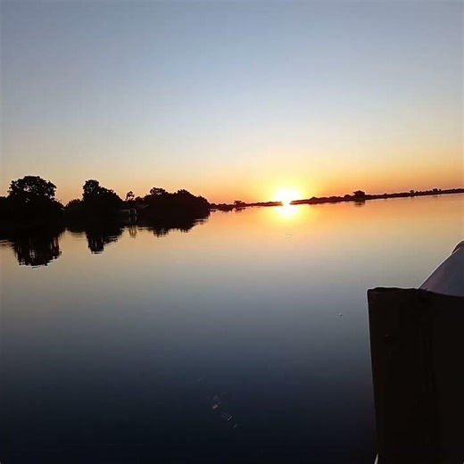 Sunset cruise at Caprivi, Namibia.