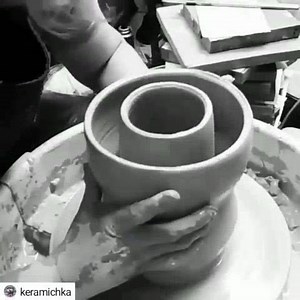 How to throw a simple vase 😉❤ ••• Follow @keramichka for more! | The Ceramic School