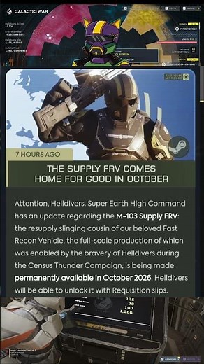 Sector Report: Major Order Won! New Major Order; Supply FRV Inbound - Get To X-45 | Helldivers 2