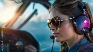 Ensuring Safe Flying Practices and Aviation Safety Through Preflight Checks. Concept Aviation Safety, Preflight Checks, Safe Flying Practices, Checklists, Risk Assessment Stock Video