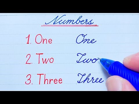 Cursive writing 1 to 10 | Cursive numbers 1 10 | Cursive handwriting practice | English handwriting
