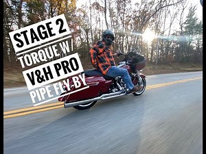 Harley Davidson Road Glide 107 Stage 2 Vance & Hines Cold Start and Fly-By