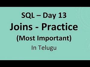 SQL Day 13: Joins - Practice Session