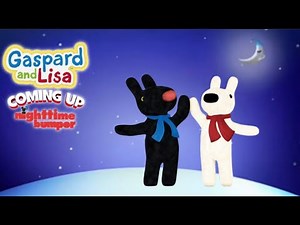 Disney Junior bumper [Nighttime] Gaspard and Lisa •Coming up•