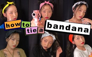 JINJIN分享绑头巾的几种方式 how to tie a bandana- 6 cool styles｜JINJIN