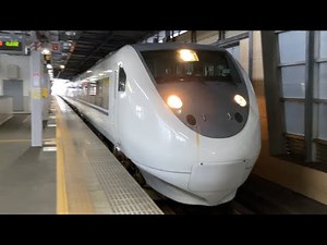 【4K】北陸本線 681系9両編成 特急しらさぎ2号名古屋行き 小松駅到着から発車まで