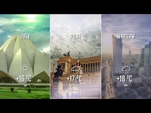 Weather forecast After Effects Templates