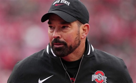 Video: Ryan Day’s post-CFP title victory golf cart hilariously crashes into wall
