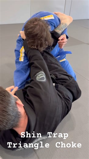 The shin trap triangle choke is an essential technique to know from the closed guard position! #bjj