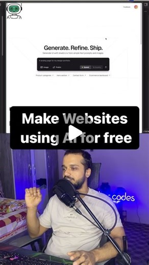Swikar Codes | Spreading Coding Culture and Computer Science | Make websites using AI for free #ai #website #frontend #html #css #coding #v0 | Instagram