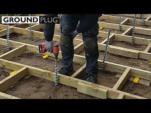 No-dig, No-pour deck footings from GroundPlug® Easy Mounting System™