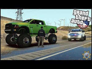 GTA 5 ROLEPLAY - TOTALED MY F450 POLICE TRUCK IN HIGH SPEED CHASE! - EP. 911 - AFG - LEO