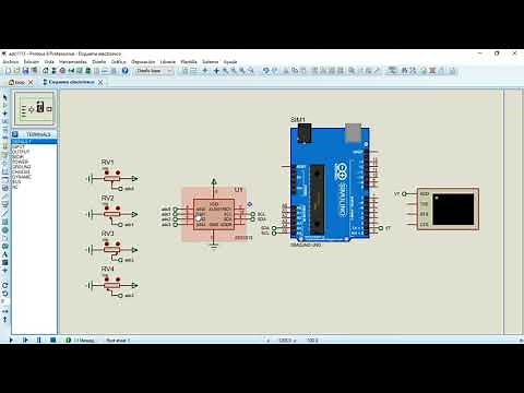 ADS1015/1115 Simulación Proteus con Arduino