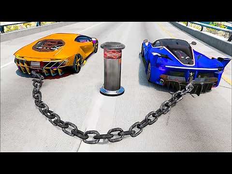 Satisfying Car Crash Game BeamNG Drive - HIGH SPEED JUMPS #7