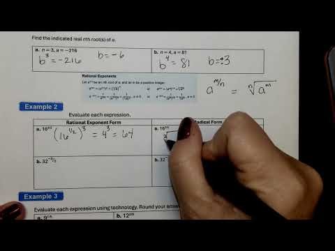 Lesson 5.1 nth Roots & Rational Exponents
