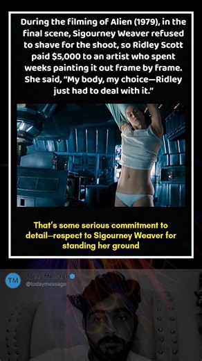 Alien (1979) – Sigourney Weaver Refused, So They Edited It Frame by Frame